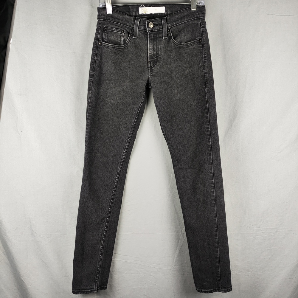 Signature By Levi Strauss Jeans Mens 29x30 Gray Slim Skinny Stretch Denim